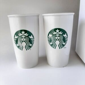 STARBUCKS Coffee Company Mug Set of Two 12 fl oz 2011